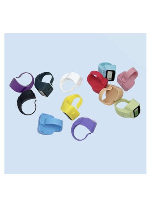 Mini Hand Tally Counter, Finger Ring, Digital Counting Machine, 6 Pieces, Multicolour