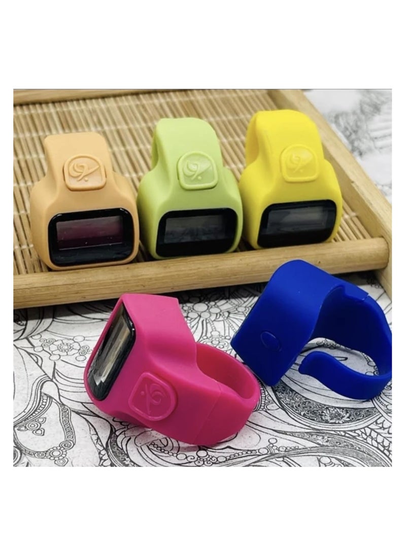 Generic - Mini Hand Tally Counter, Finger Ring, Digital Counting Machine, 6 Pieces, Multicolour - Image 1