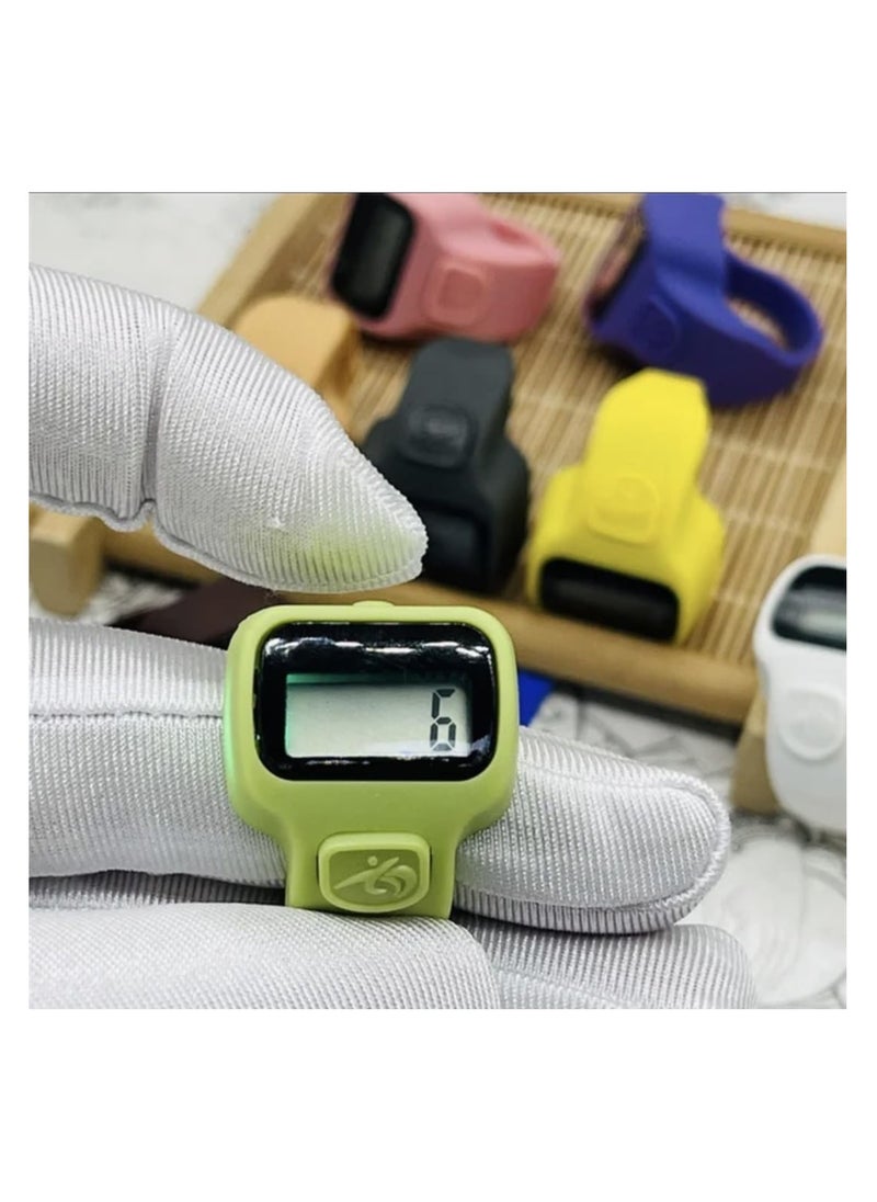 Generic - Mini Hand Tally Counter, Finger Ring, Digital Counting Machine, 6 Pieces, Multicolour - Image 1