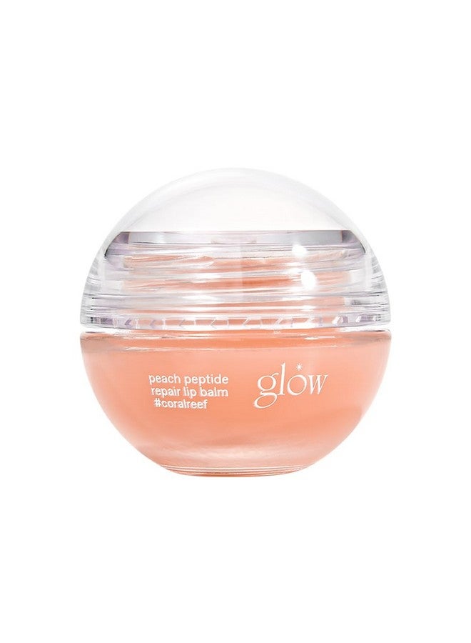 جلو بلسم الشفاه لإصلاح الببتيد بالخوخ، كورالريف، لم يتم الإساءة إلى الحيوانات في تصنيعه، وخالي من العطور الاصطناعية، وخالي من الزيوت العطرية، يغذي ويرطب الشفاه مع بلسم الشفاه بنكهة الخوخ، 0.3 أونصة - Image 1