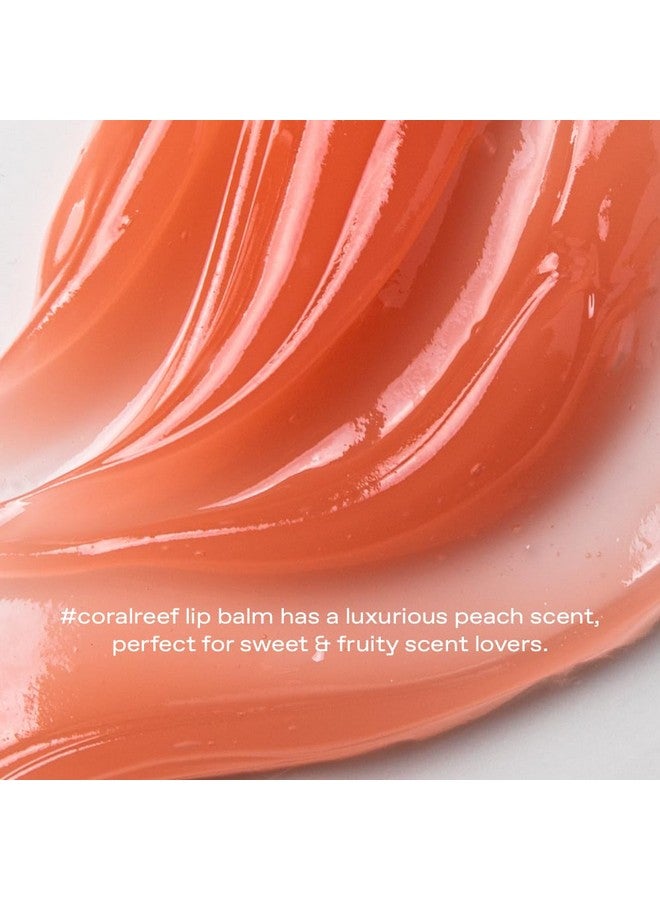جلو بلسم الشفاه لإصلاح الببتيد بالخوخ، كورالريف، لم يتم الإساءة إلى الحيوانات في تصنيعه، وخالي من العطور الاصطناعية، وخالي من الزيوت العطرية، يغذي ويرطب الشفاه مع بلسم الشفاه بنكهة الخوخ، 0.3 أونصة - Image 2