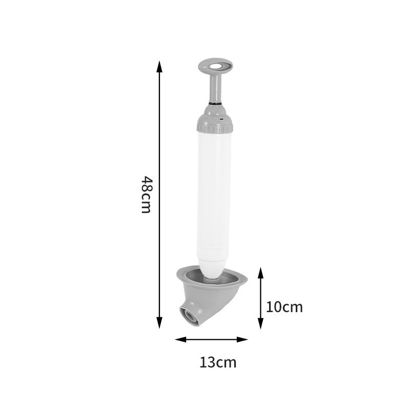 Vacuum high-pressure toilet suction dredger one shot with seeds leather chopsticks sewer artifact leather suction toilet puller(Upgrade fit arc [white]]) - Image 1