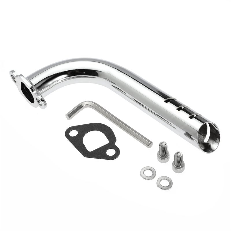 Shunmo Exhaust Pipe for Predator 212cc 196cc GX160 GX200, for Baja Warrior MB165 MB200, and for Coleman CT200U BT200X CT200U for Motovox MBX20 Go Kart Mini Bike Harbor Freight Powerhorse 208 - Image 1