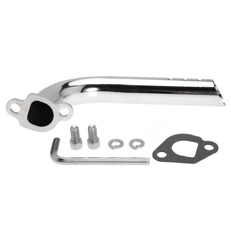 Shunmo Exhaust Pipe for Predator 212cc 196cc GX160 GX200, for Baja Warrior MB165 MB200, and for Coleman CT200U BT200X CT200U for Motovox MBX20 Go Kart Mini Bike Harbor Freight Powerhorse 208 - Image 3