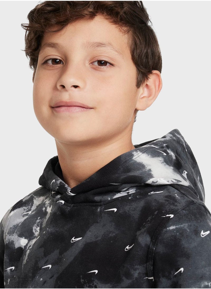 Nike - Youth Nsw Club Fleece Aop Hoodie - Image 1