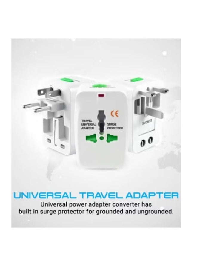 Travel Adapter, Worldwide All in One European Universal Adaptor, International Wall Charger Plug (Without USB PORT) for Asia Europe UK AUS and USA - Image 2