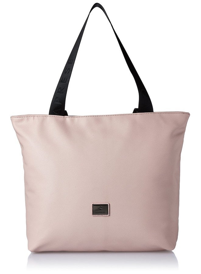 CAPRESE حقيبة توت نسائية من كابريسي ماكسي T كبيرة باللون الوردي/الأسود - Image 1