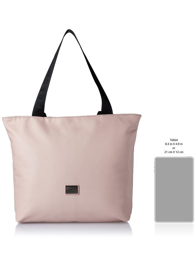 CAPRESE حقيبة توت نسائية من كابريسي ماكسي T كبيرة باللون الوردي/الأسود - Image 3