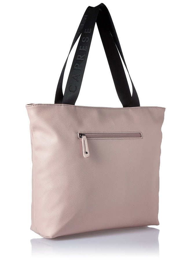 CAPRESE حقيبة توت نسائية من كابريسي ماكسي T كبيرة باللون الوردي/الأسود - Image 4