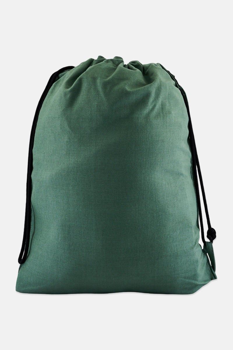 Nike Men Embroidered Logo Sports Bag, Light Green - Image 3