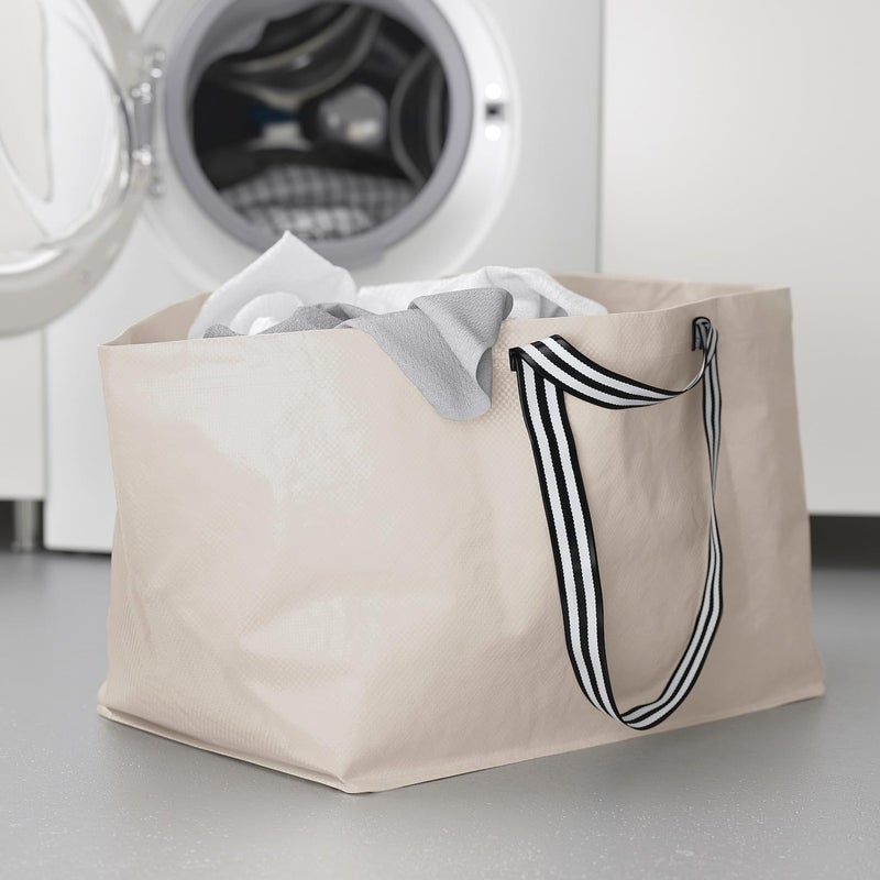 Large Carrier Bag - Light Beige - Image 4
