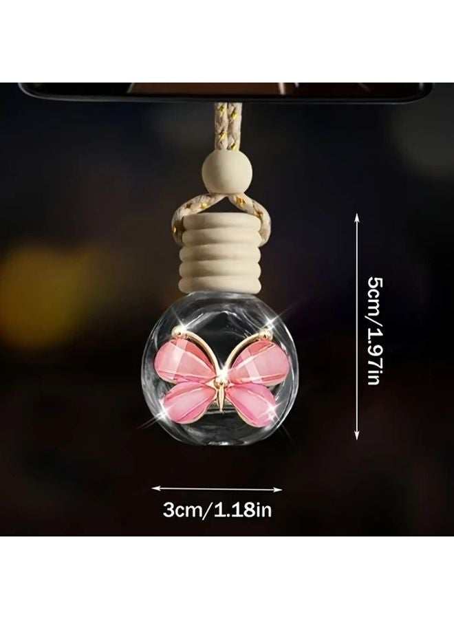 Blue Car Perfume Bottle For Rearview Mirror Interior Decoration Empty - Image 2