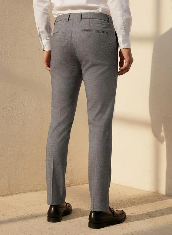 Splash FAV Gray Men Slim Fit Formal Trousers for Men | Best Price UAE