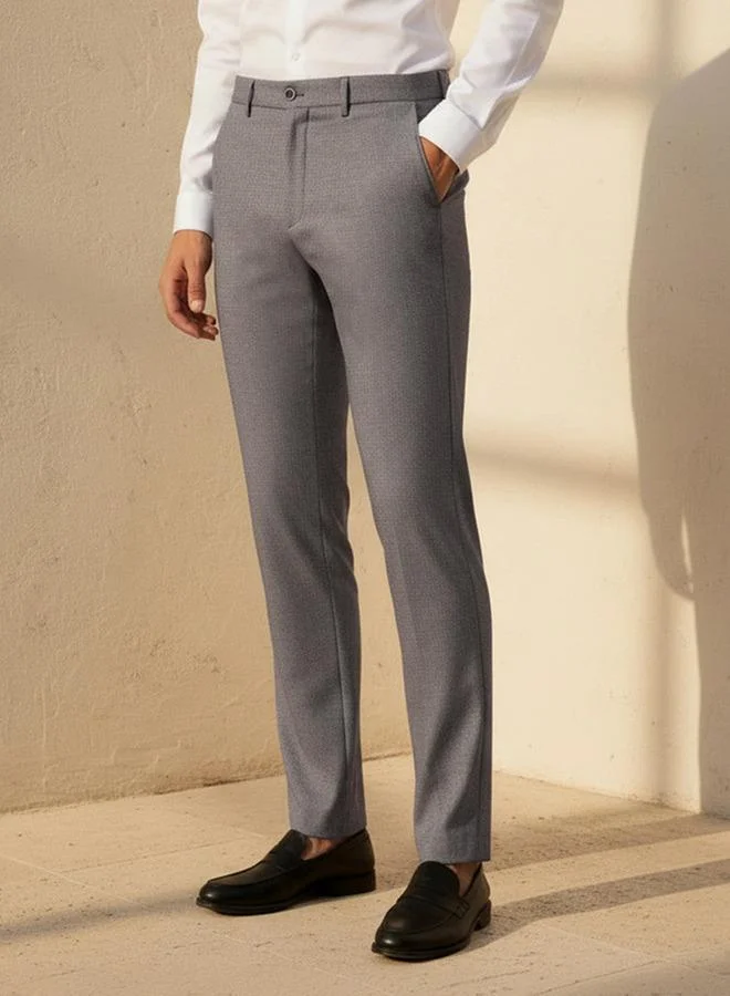Men Slim Fit Formal Trousers