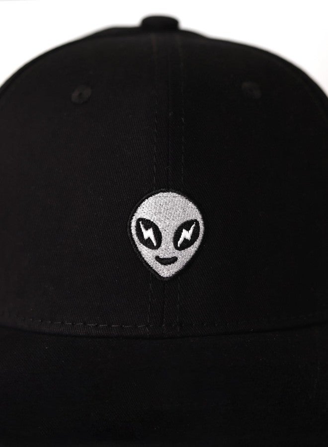 Supervek Alien Black Baseball Cap - Premium Snapback Cap for Men & Women - Stylish Travel Streetwear - Baseball Caps for Men - Original Caps for Men - GenZ Fashion Accessory - Image 5