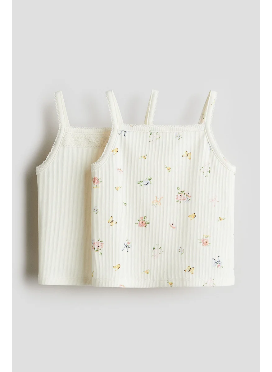 H&M 2-Pack Cotton Strappy Tops