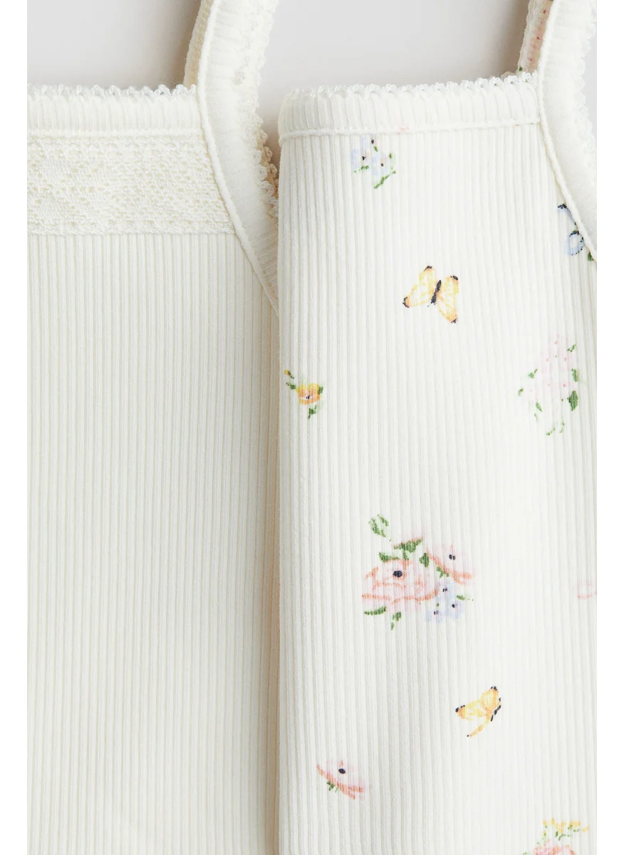 H&M 2-Pack Cotton Strappy Tops
