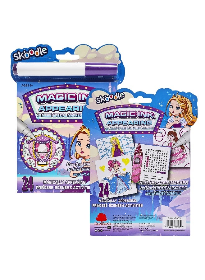 SKOODLE Princess Magic Ink Book | Mess Free Pictures & Game | Reveal The Magic| Magic Markers | Age 3+ - Image 4