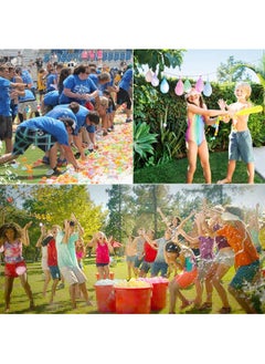 Happy Baby Multicolor 222 Pcs Water Balloons Toys For Kids Self Sealing Balloons In 3 Filling Bunch Pack For Girls & Boys Splash Fight Balloons Beach & Pool Games Balloon Bombs For Birthday Party  - Image 4
