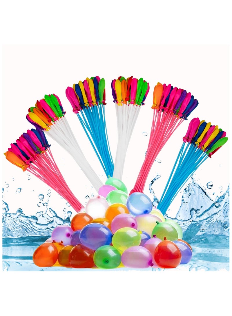 Multicolor 222 Pcs Water Balloons Toys For Kids Self Sealing Balloons In 3 Filling Bunch Pack For Girls & Boys Splash Fight Balloons Beach & Pool Games Balloon Bombs For Birthday Party  - Image 1