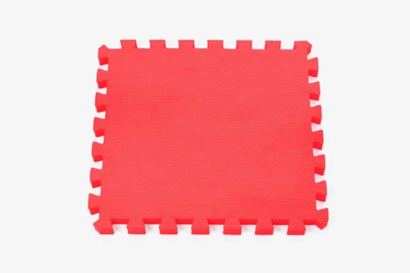Foam tiles floor gym playground kids rooms red color 25mm thick 100x100cm