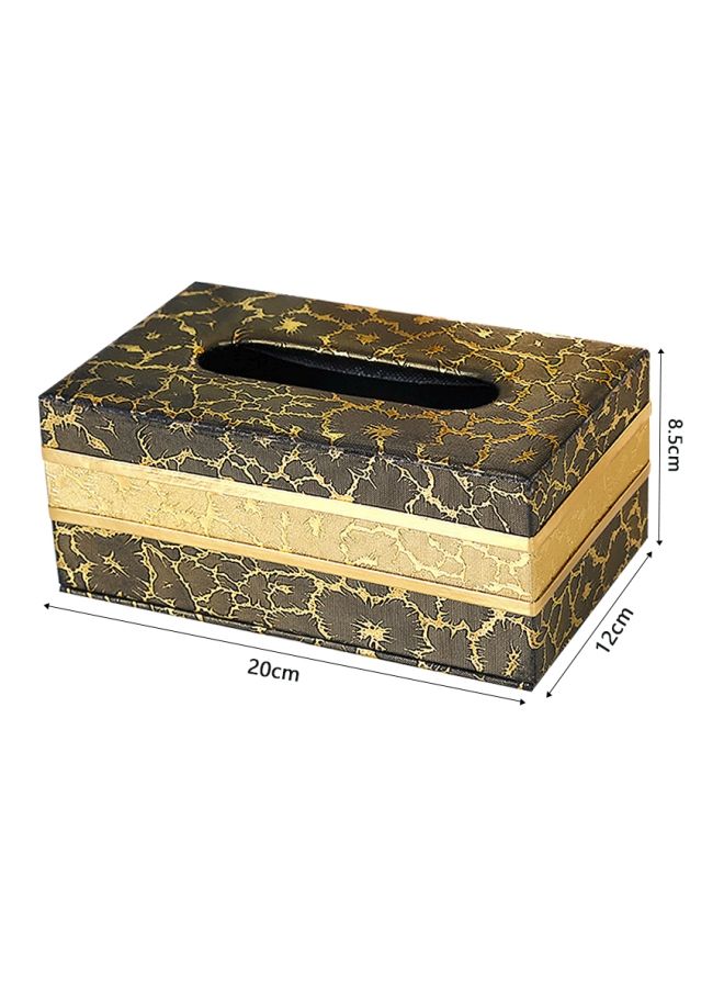 NIBEMINENT Tissue Paper Box Brown/Gold - Image 2