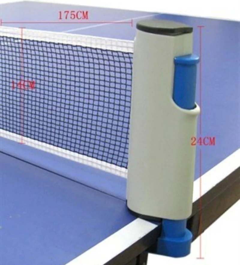 Mobee Table Tennis Net Set Portable 2 Rackets + 3 Ping Pong Balls