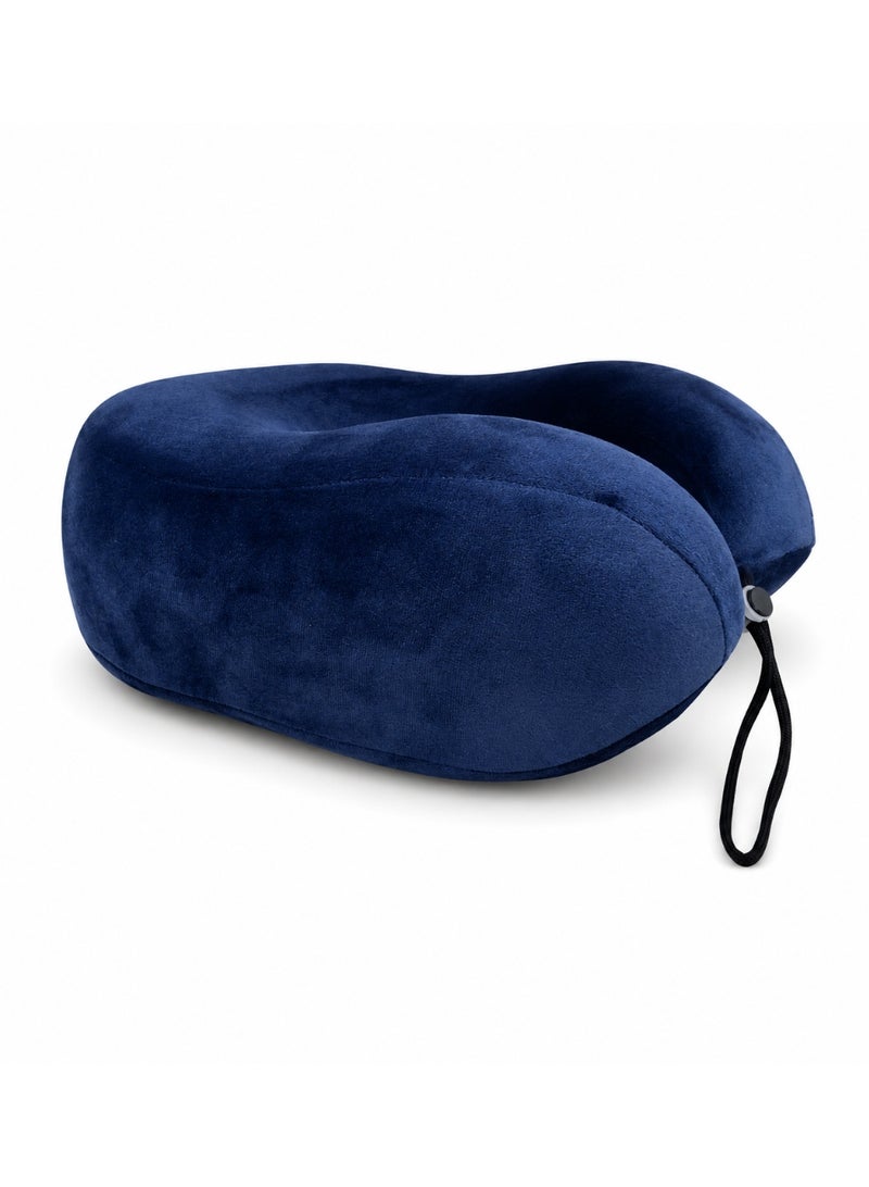 Memory Foam Bed Pillow, Soft Neck Pillow with Removable Velvet Cover for Home, Travel and Office - Image 2