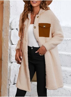1Tarz Plush Chest Pocket Detailed Buttoned Jacket  - Image 1