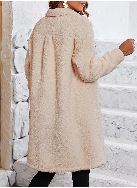 1Tarz - Plush Chest Pocket Detailed Buttoned Jacket - Image 1