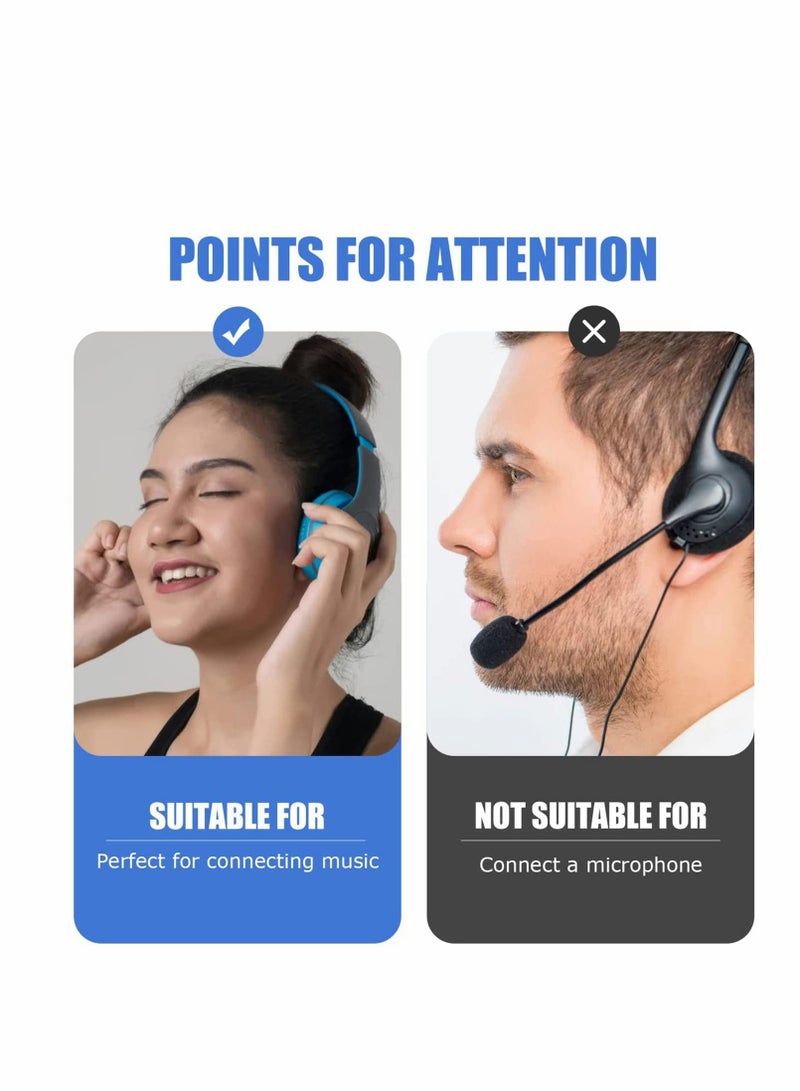 Airplane Headphone Adapter, 3 Pcs Gold Plated 3.5mm Male to 3.5mm Female Stereo Aux Jack Headphone Adapter Compatible with More Headphones - Image 4