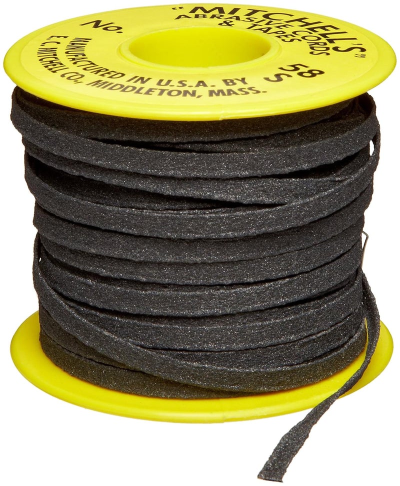 Mitchell Abrasives 58-S Flat Abrasive Tape, Silicon Carbide 150 Grit 3/16" Wide x 50 Feet