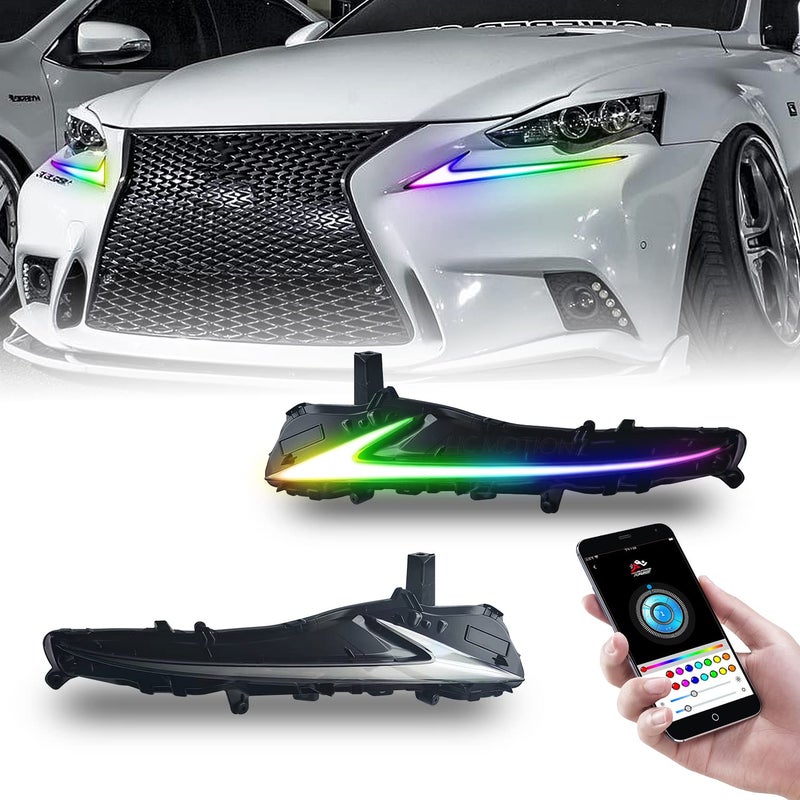HCMOTIONZ HCmotion Daytime Running Light For Lexus IS250350300 2013 2014 2015 2016 WStart up Animation With Sequential Turn Signal Not Fit 20172020