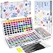 Caliart Watercolor Paint Set 168 Colors Portable Water Color Palette Kit with Detail Paint Brush Art Supplies Watercolor Painting Kit Drawing Gifts for Adults Beginners Professional Artists - Image 3