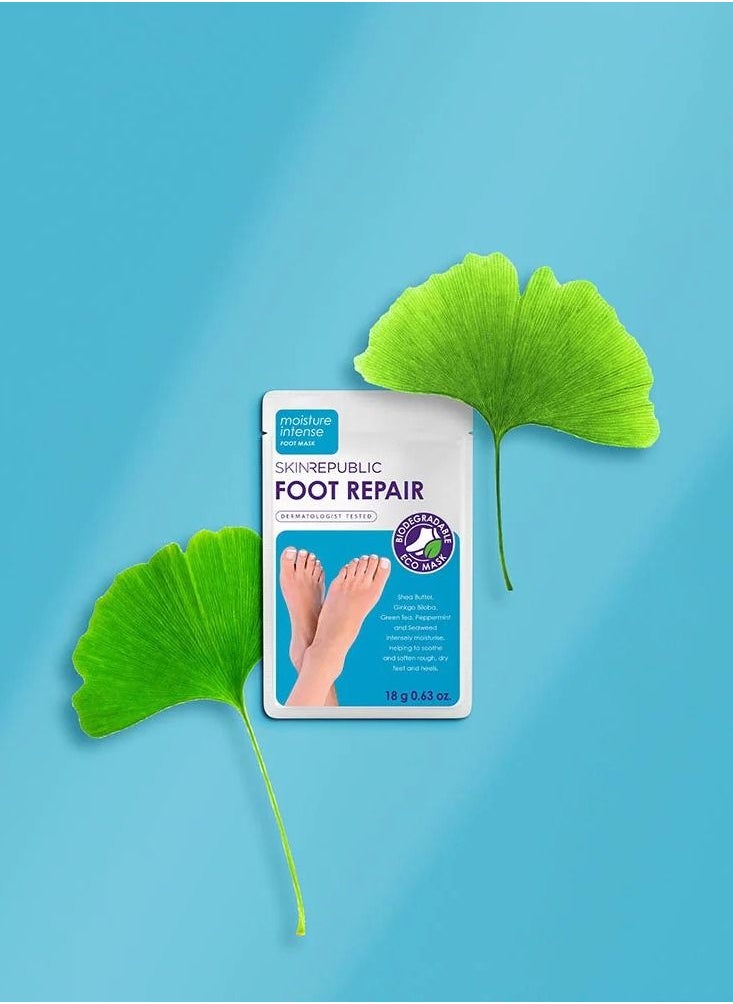 Skin Republic Foot Repair Mask, Helps Soothe Rough Dry Feet and Heels, Intensely Moisturising, (1 pair) 18g - Pack Of 3 - pzsku/Z910C366DCD2A6C2D2777Z/45/_/1663681889/4e4a0af4-37bd-4d8a-9286-9addae93c9f4