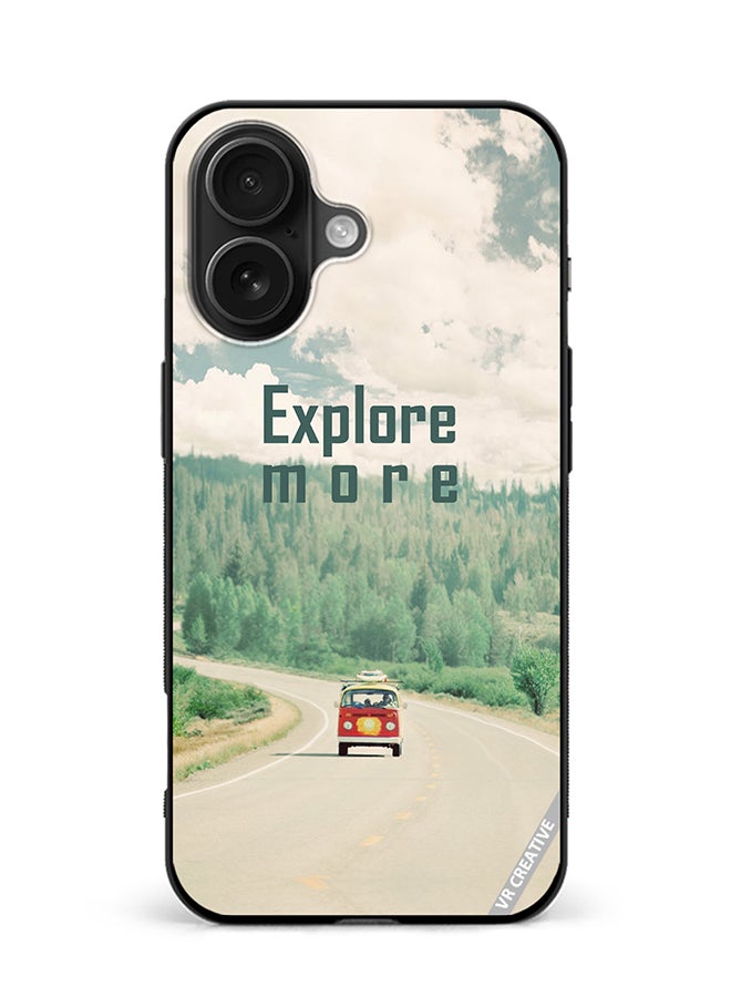 VR CREATIVE Protective Case Cover For Apple iPhone 16 Explore More Design Multicolour