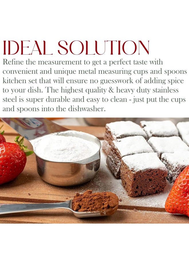 Bellemain Stainless Steel Measuring Cup Set, 6 Piece - Image 5