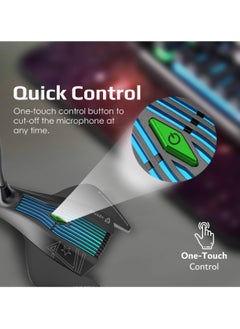 VERTUX Vertux Gaming Microphone, Professional Anti-Vibration Omnidirectional USB Computer Mic with 360 Degree Adjustable Neck, Power Button and Colorful RGB Light for Gaming, PS5, Xbox X, YouTube, VertuMic-1 Black  - Image 4