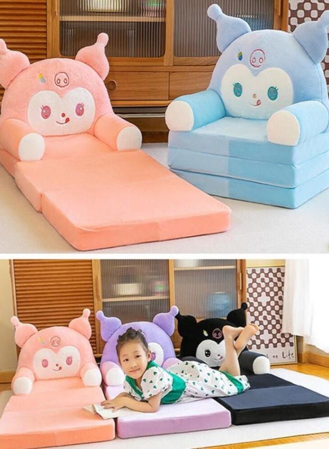 Generic Kids Sofa Gifts for 1-8 Year Old Kids Cute Foldable Kids Armchair Sofa Set Black  - Image 3