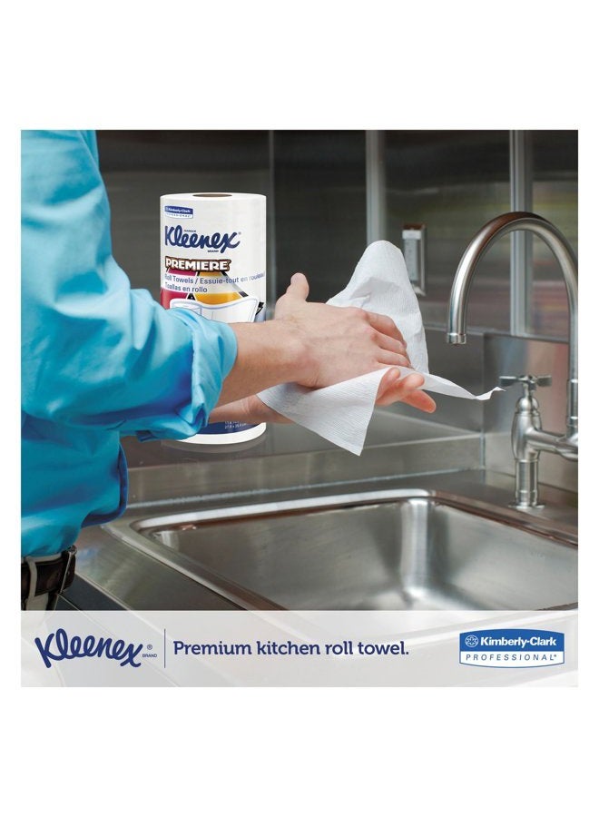 Kleenex Premier Kitchen Paper Towels (13964), Cloth-Like Softness, White (70 Sheets/Roll, 24 Rolls/Case, 1,680 Sheet Total)  - Image 2