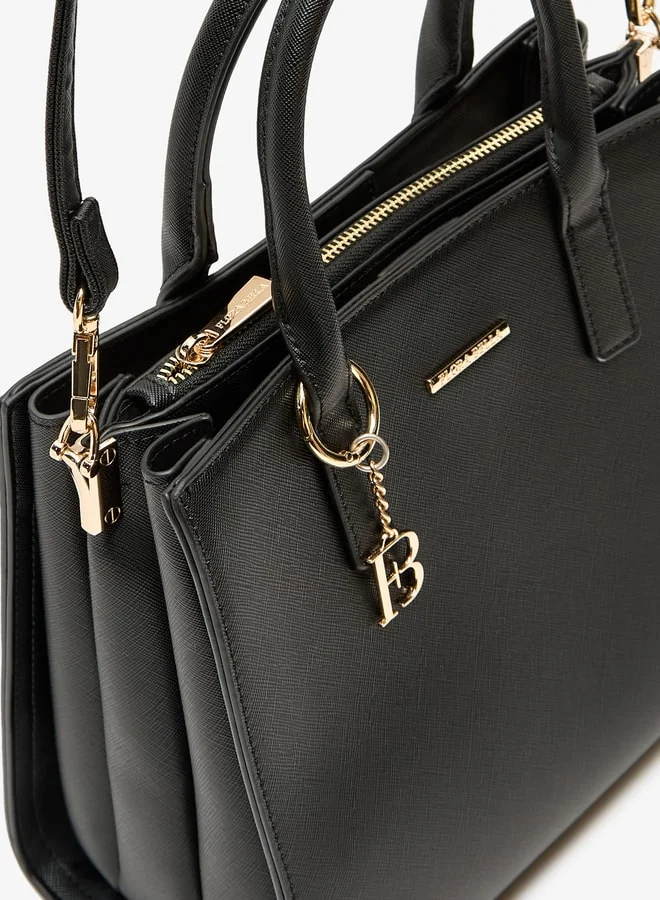 فلورا بيلا من شو إكسبرس Women Solid Tote Bag with Detachable Strap and Zip Closure