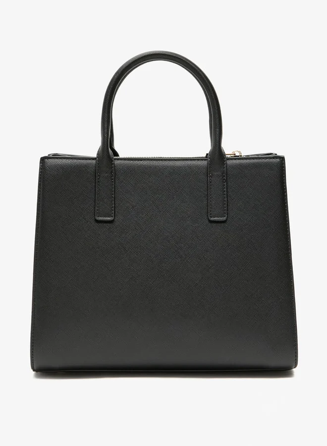 فلورا بيلا من شو إكسبرس Women Solid Tote Bag with Detachable Strap and Zip Closure