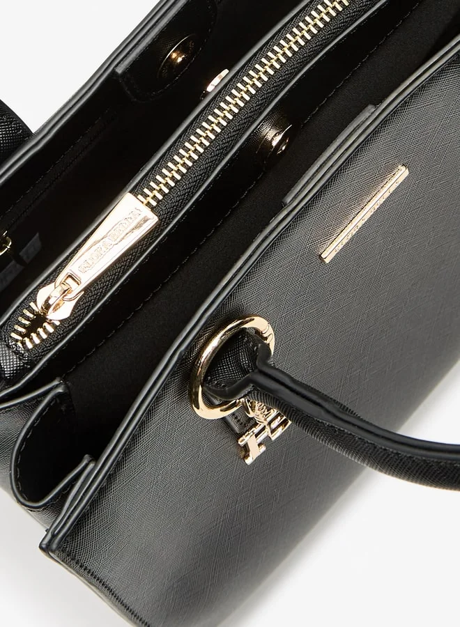فلورا بيلا من شو إكسبرس Women Solid Tote Bag with Detachable Strap and Zip Closure