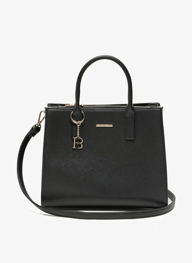 فلورا بيلا من شو إكسبرس Women Solid Tote Bag with Detachable Strap and Zip Closure