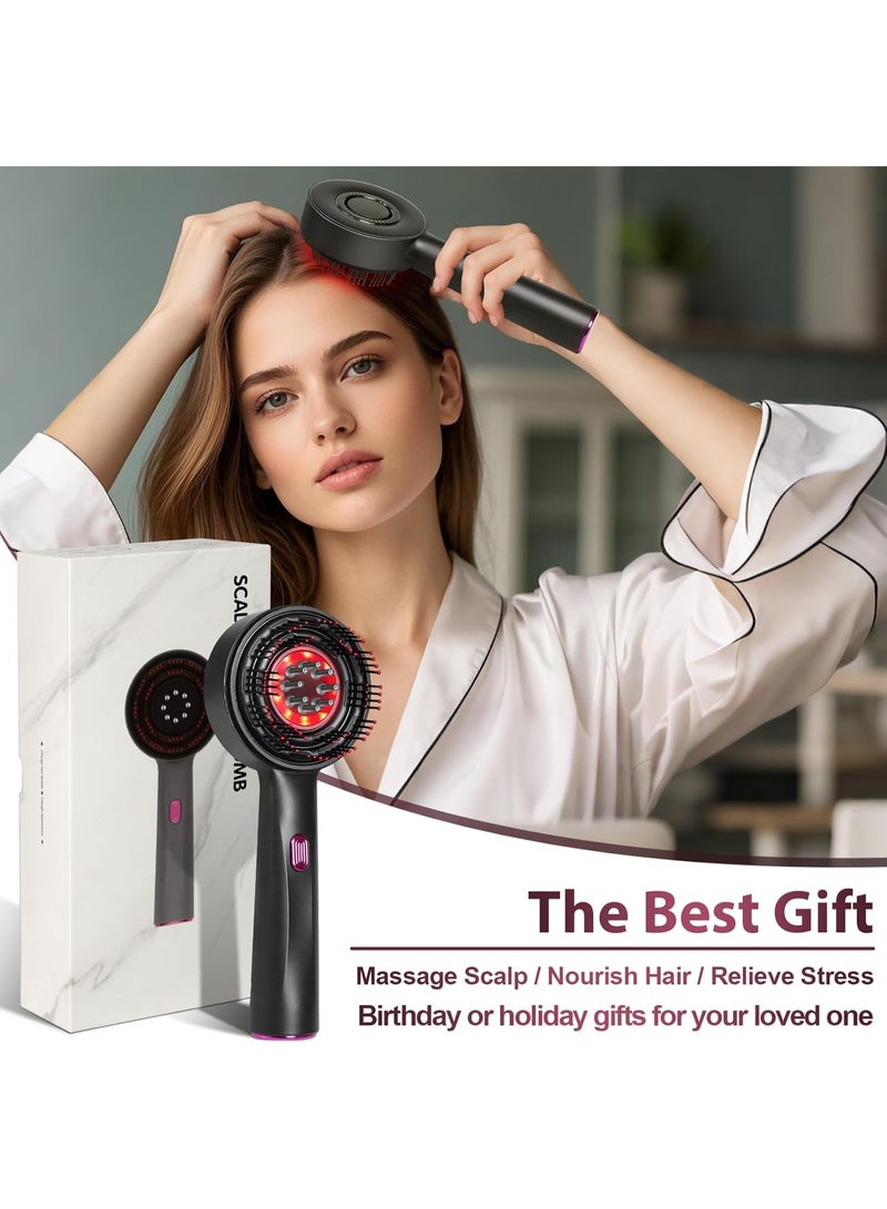 3-in-1 Electric Scalp Massage Comb & Hair Oil Applicator, Portable, IPX7 Waterproof for Men and Women - Image 2