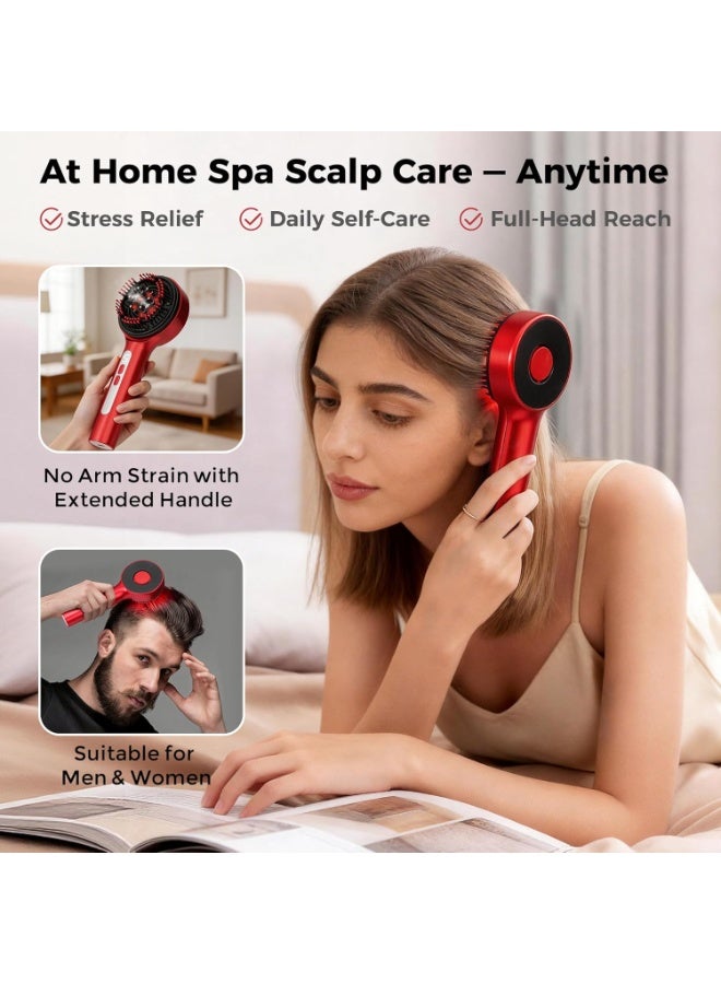 3-in-1 Electric Scalp Massage Comb & Hair Oil Applicator, Portable, IPX7 Waterproof for Men and Women - Image 5