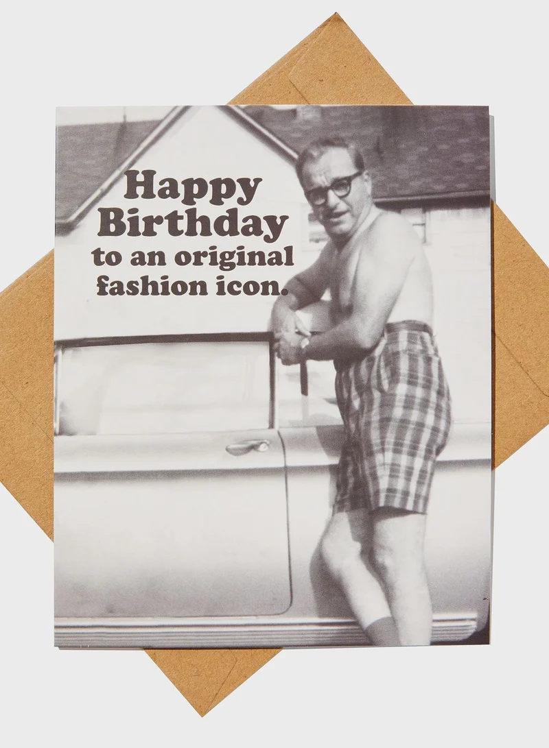 Typo Photographic Original Fashion Funny Birthday Card