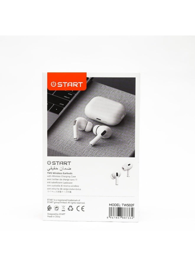 Starte START Buds Pro 2 in-ear headphones, model TWS02F, Bluetooth, supports wireless charging, and features noise cancellation, HiFi stereo sound, fast charging, with a wireless charging case, suitable for sports, calls, and travel. Local warranty - Image 2