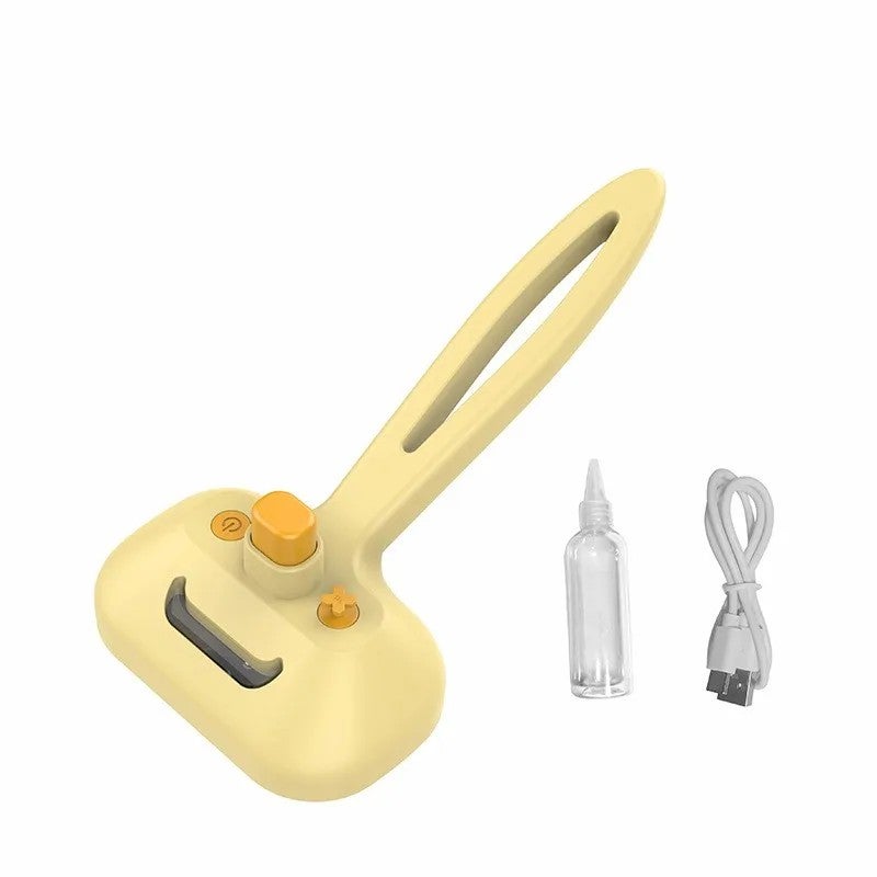 Y&D 4-in-1 Cat Steam Brush - Rechargeable Anti-Static Cat Hair Remover Brush for Grooming, Shedding & Massage - Image 1