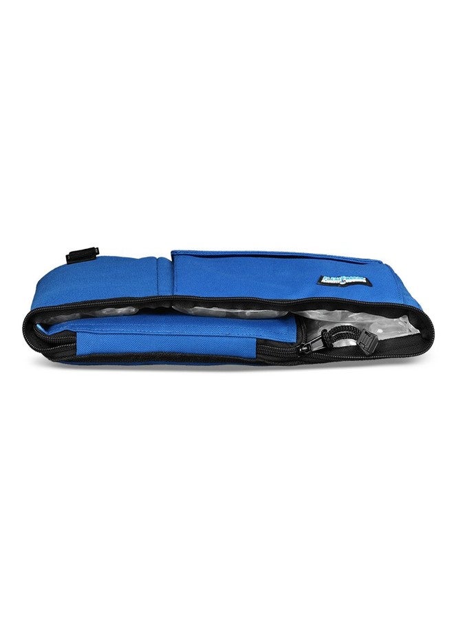 FlexiFreeze Refreezable Can Cooler Lunch Box, Collapsible with Built-in Ice (12 Can Royal Blue) - Image 3